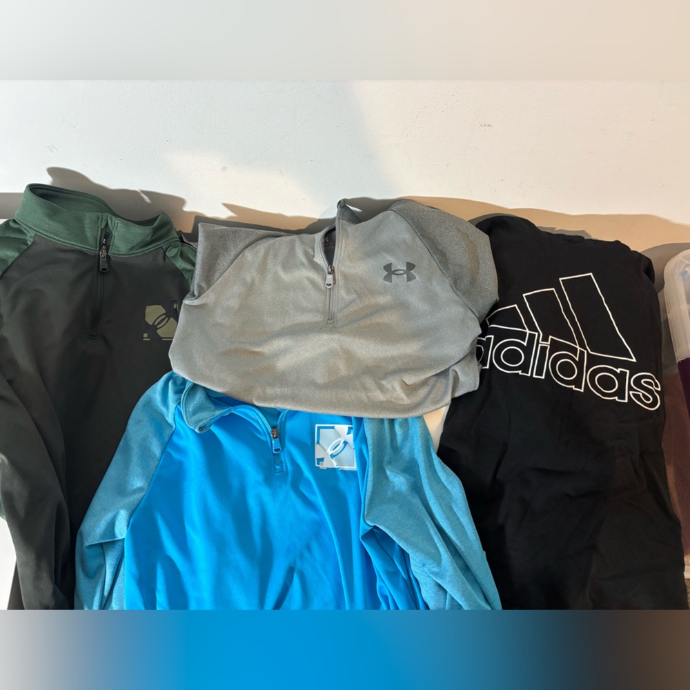 Bundle of 4 Youth Small Name Brand Long Sleeve Shirts Back to School Casual